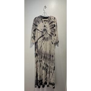 Raquel Allegra Women’s Size 1 Tie Dye Print Maxi Dress Pockets Boho Festival